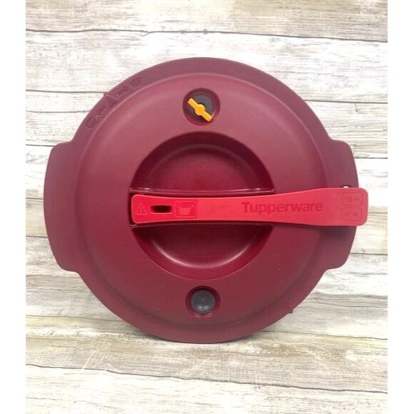 Tupperware 7643A-1 3L Microwave Pressure Cooker Red Durable Plastic Steamer - Picture 7 of 13